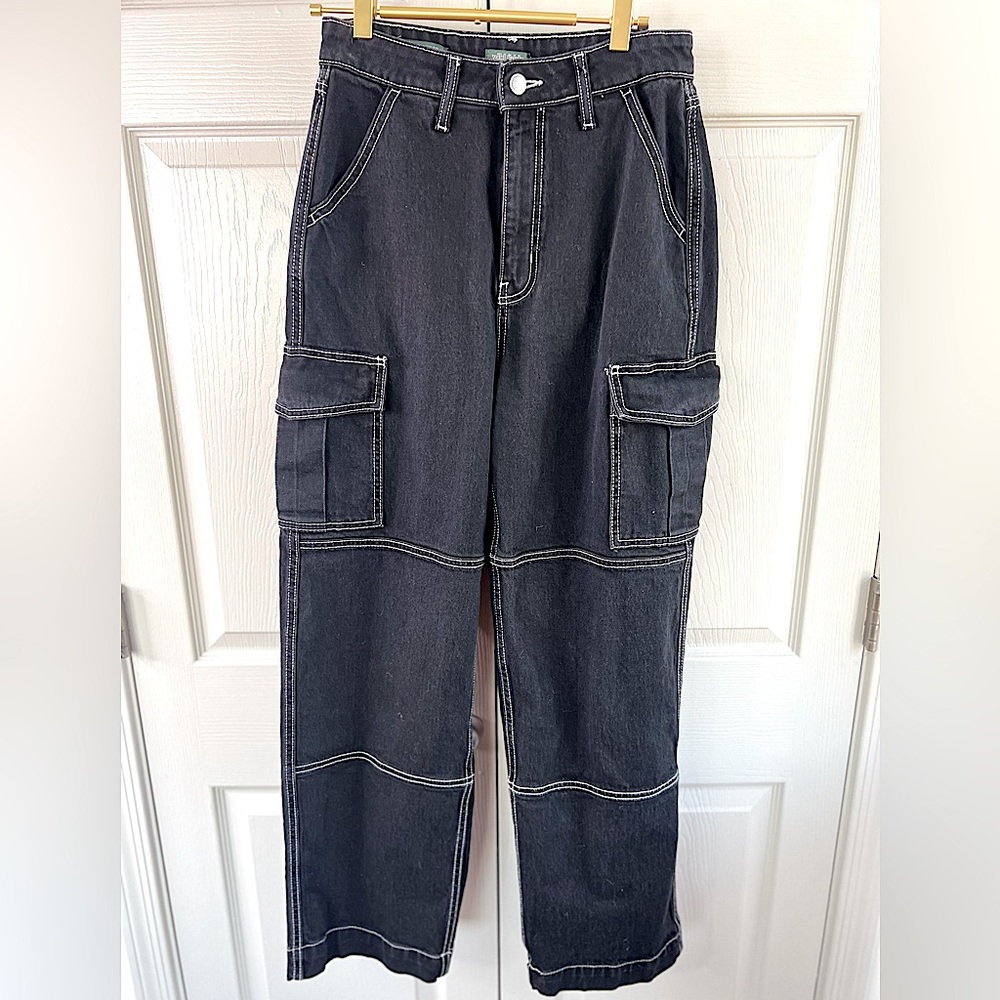 Wild Fable Black Super High-Rise Baggy Jean Size 2